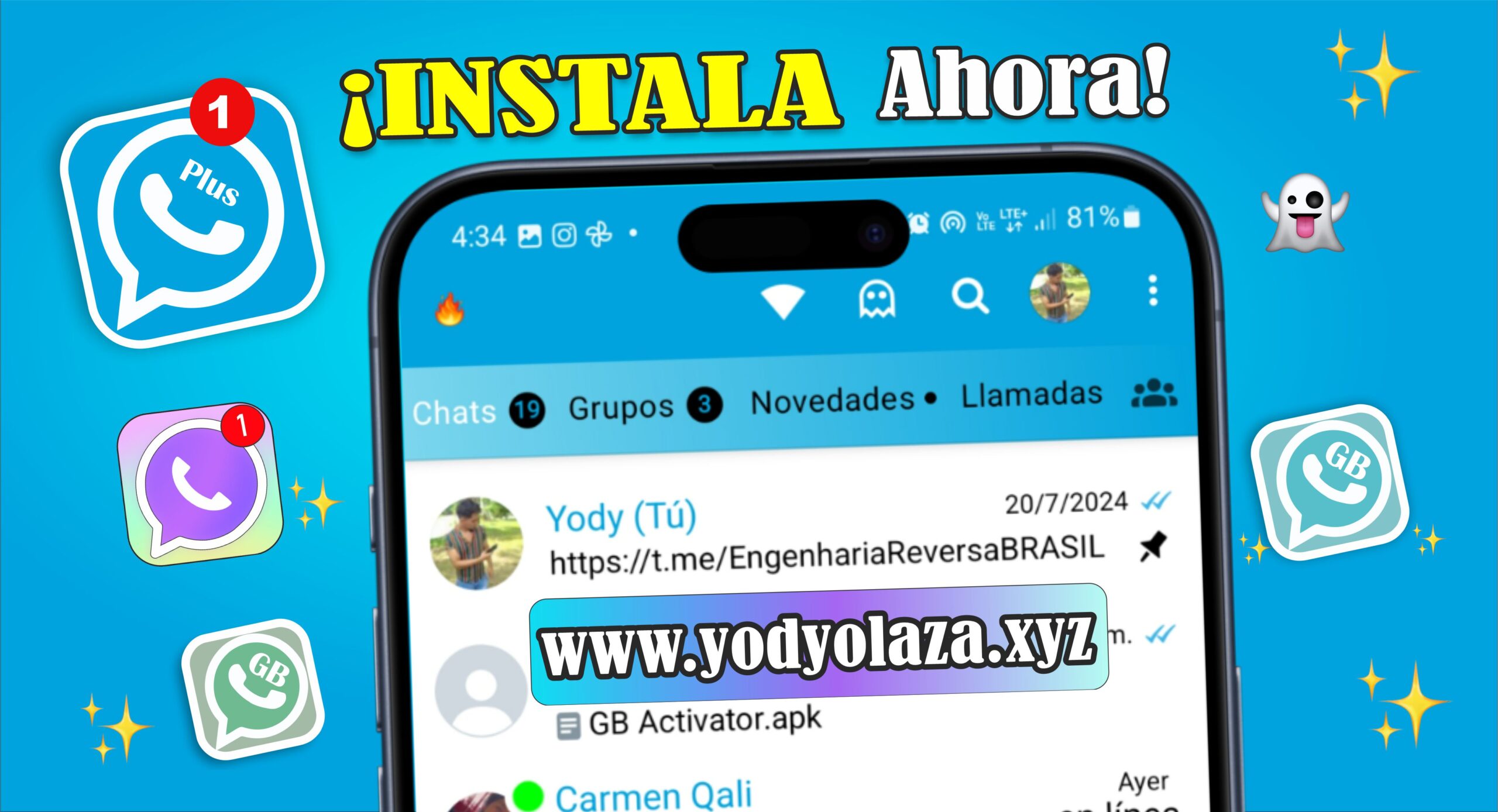 Descargar APK WhatsApp Plus, Estilo iPhone 🌈(última versión 2025)✨