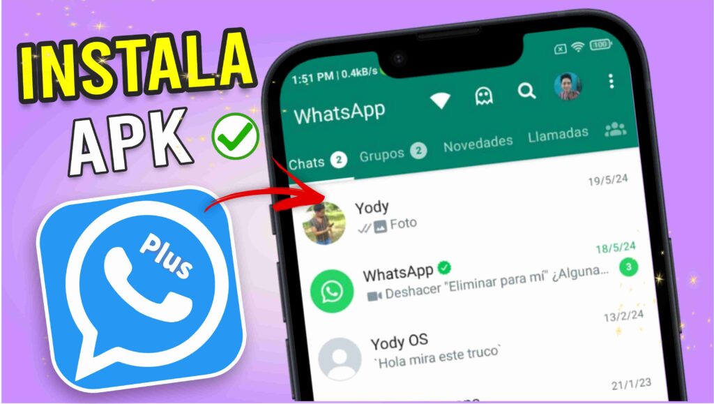 Descargar apk Whatsapp plus ultima version