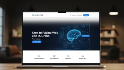 crear pagina web con ia gratis