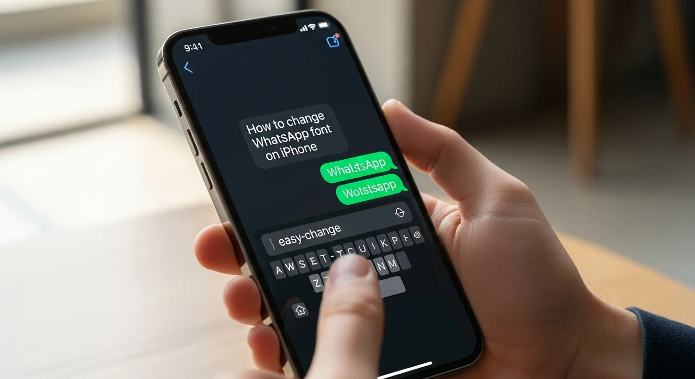 como cambiar la fuente de whatsapp en iphone