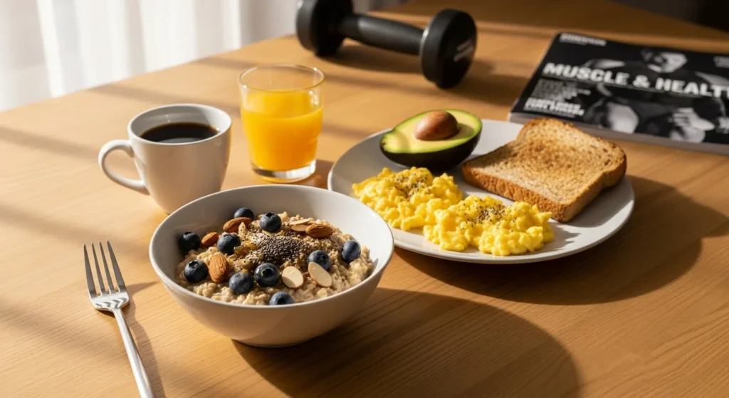 desayuno saludable para aumentar masa muscular