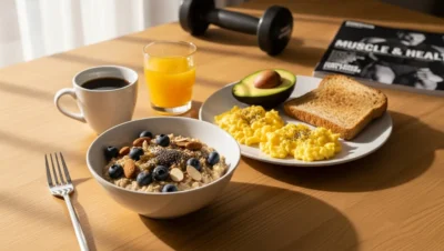 desayuno saludable para aumentar masa muscular