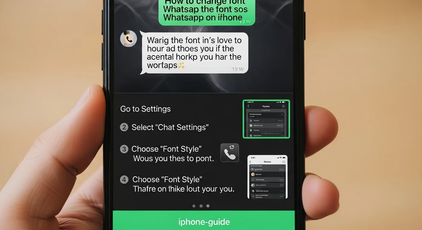 como cambiar la fuente de whatsapp en iphone