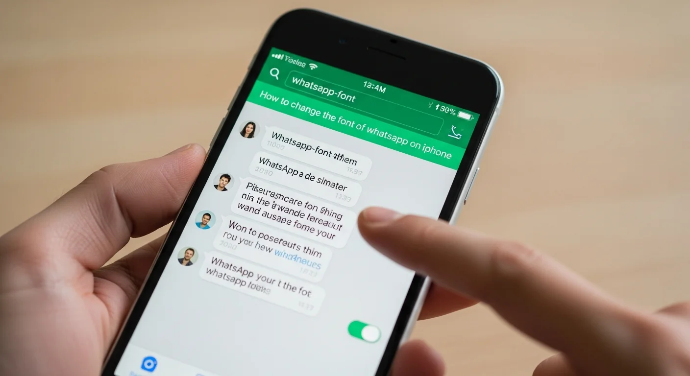 como cambiar la fuente de whatsapp en iphone