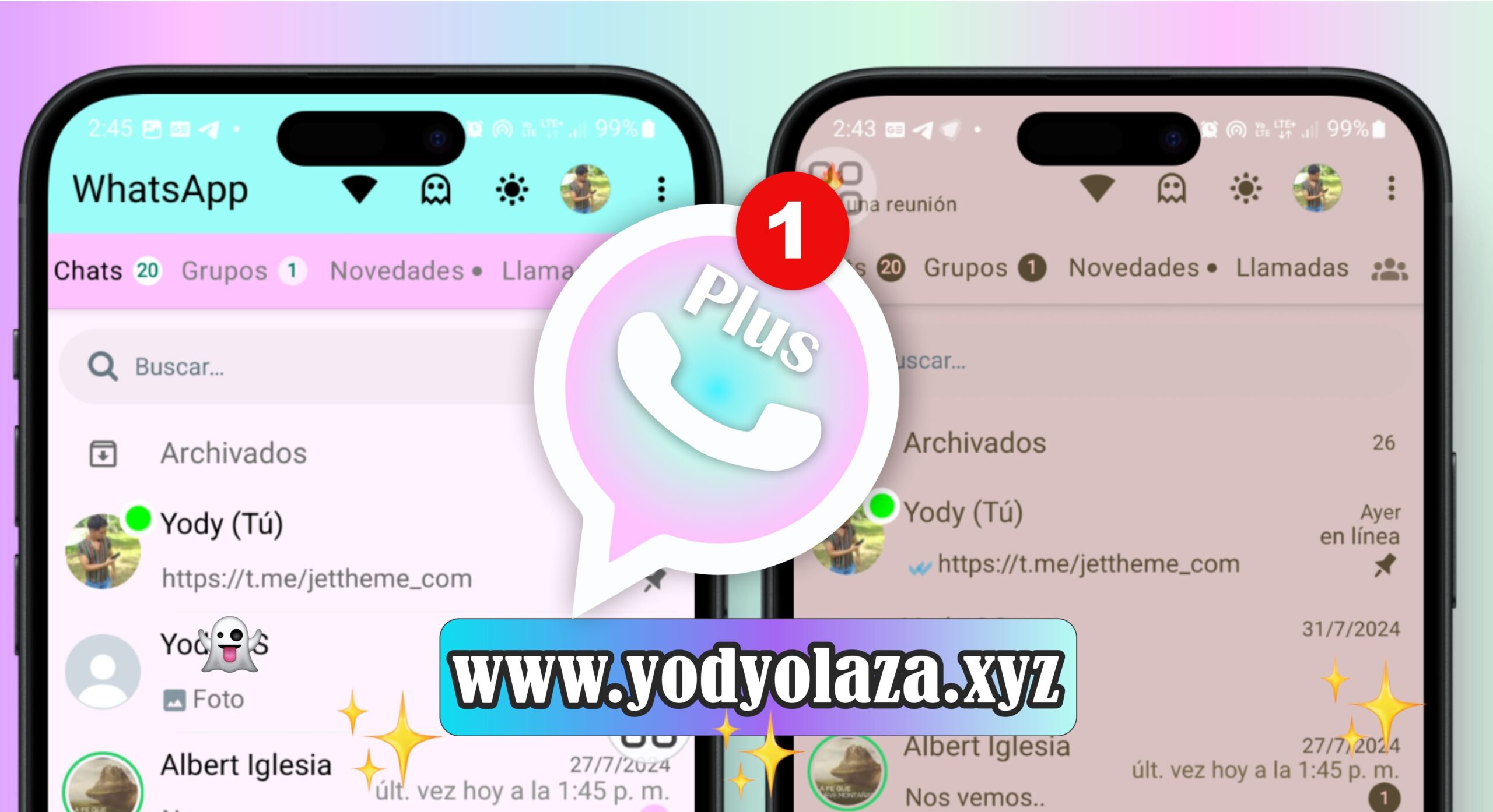 Panel de privacidad de WhatsApp Plus 2026 — ocultar estado en línea y ticks